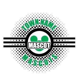 Your town mascot shirt design template